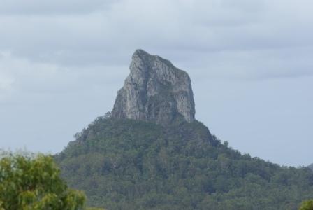 View of one Glasshouse Mountain photographed by Ralph Edgell