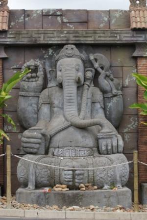 The Hindu Elephant God, Ganesh, photographed by Ralph Edgell