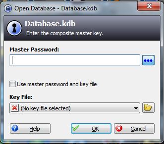 Signing in with the KeepPassDroid Password