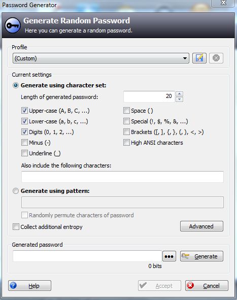 Generating a password