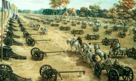French cannon at Battle of Yorktown