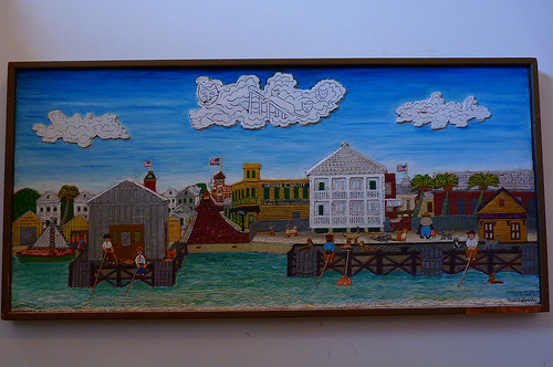 Art by Mario Sanchez at the Custom House in Key West