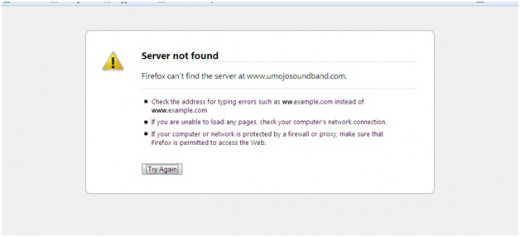 Server not found