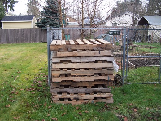 A stack of pallets ready for construction