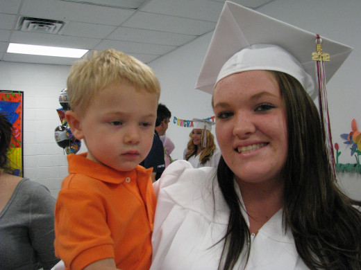 my beautiful daughter and grandson 