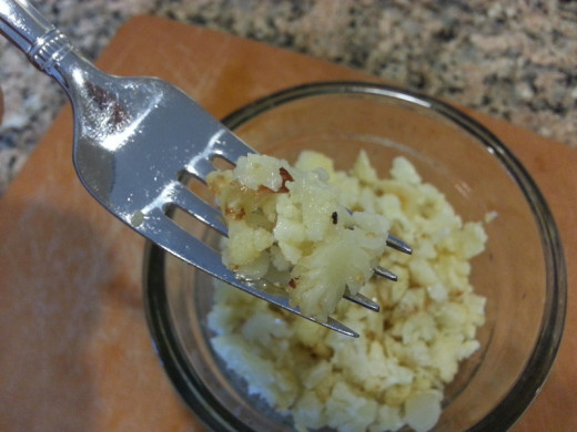 Oven Roasted Cauliflower "Couscous"