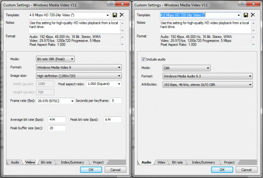 Render Settings for Test Two