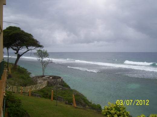 Exquisite view left of balcony for less than $100 a night!