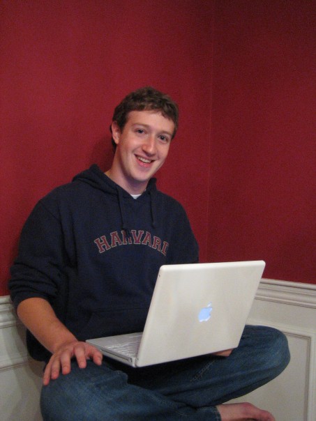 Mark Zuckerberg in his dorm 