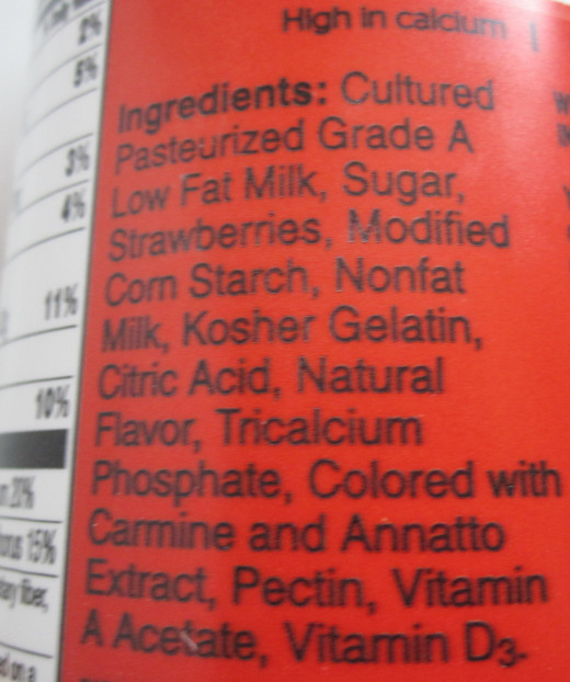 There are five ingredients in this yogurt that I am sure to avoid!