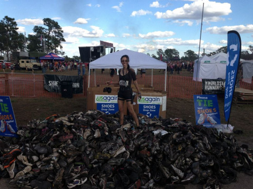 Donating muddy shoes to Usagain