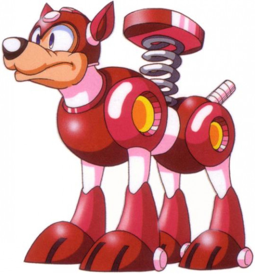 A dog with a spring on his back: Rush the Robo-dog