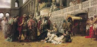 Christians persecuted in Ancient Rome.  