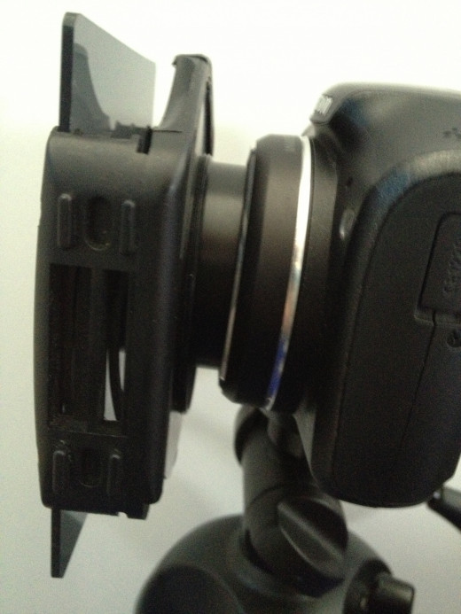P filter holder with a ND filter