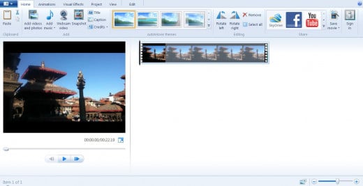 To Speed up Video on Windows Movie Maker, first of all load the video