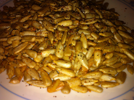 Spicy Toasted Sunflower Seeds