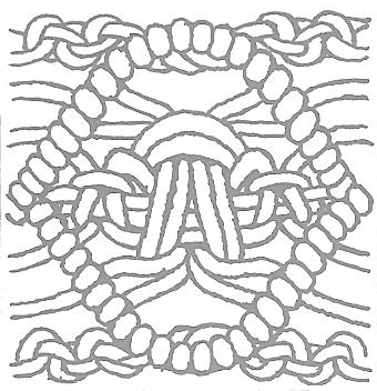 Figure 1 - Diagonal Half Hitch Diamond