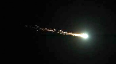 A motorist stuck in traffic captured this meteor fireball in California in 2012.