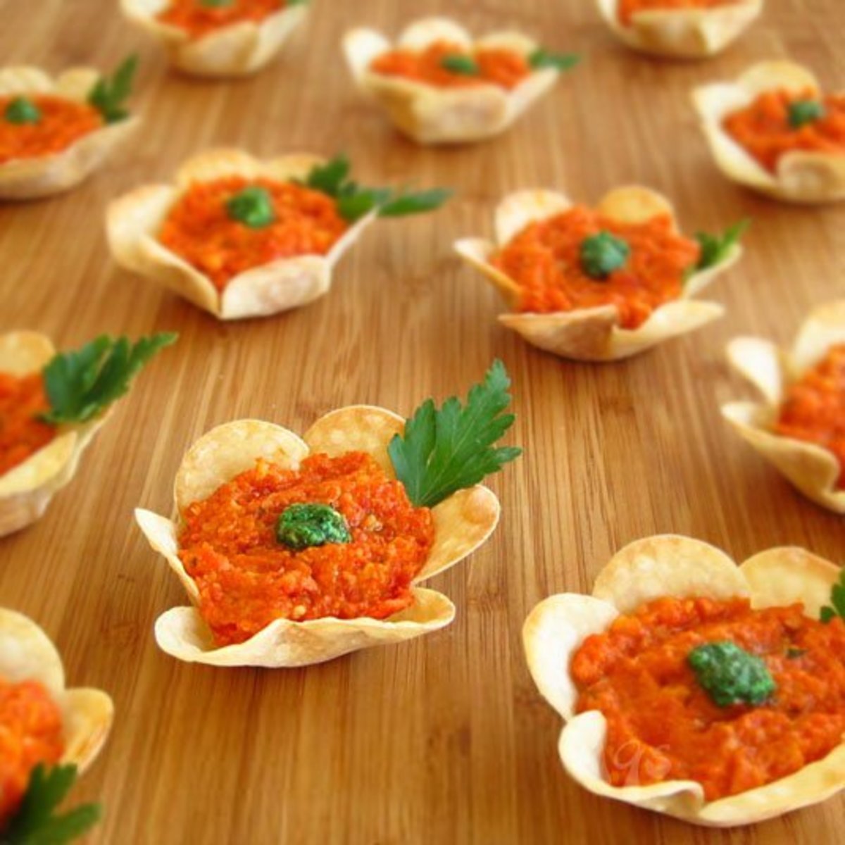 Flower Cup Appetizers for Easter