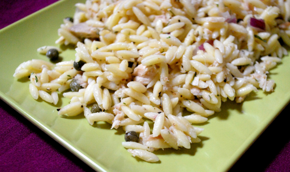 Orzo Pasta is delicious in salad recipes