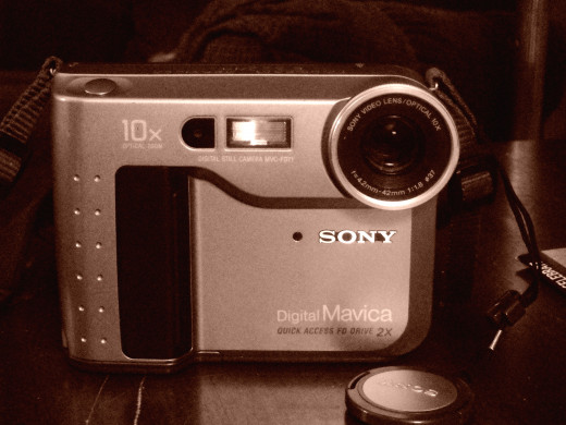 The Mavica MVC-FD71 Digital Camera. 