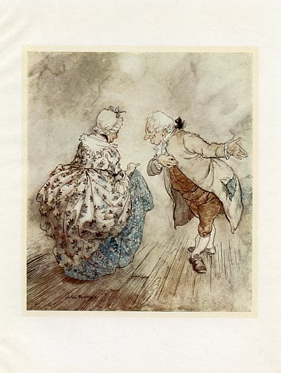 Arthur Rackham, from the first American edition of A Christmas Carol, by Charles Dickens.