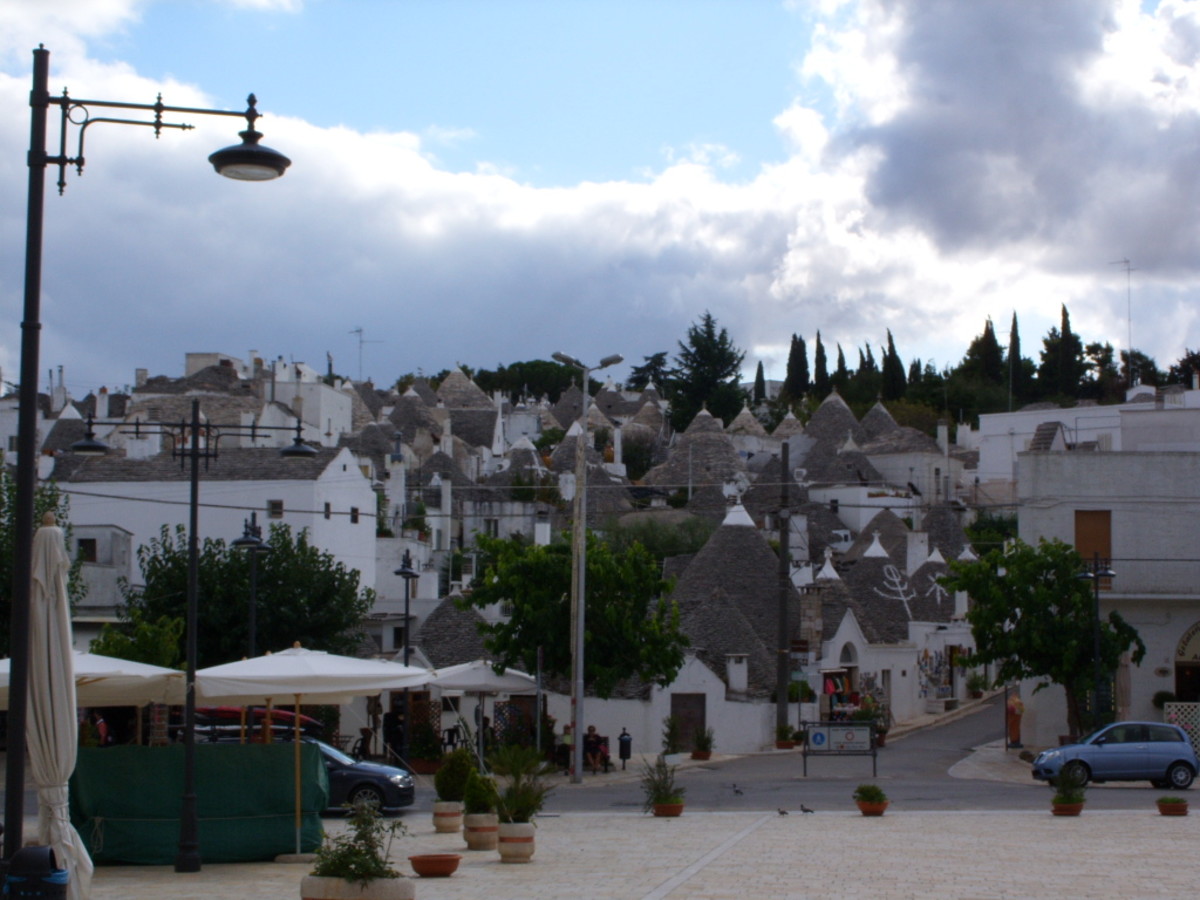 Alberobello, known as the capital of the trulli with some 1000 still in existence. 