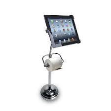 Revolutionary Top Selling Pedestal for iPad with Toilet Paper Roll Holder