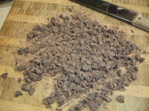 chopped chocolate chips