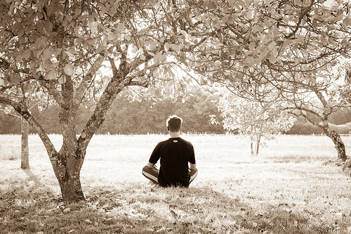 Becoming calm and centered through meditation or using guided imagery to direct your thoughts are both methods of self-healing.