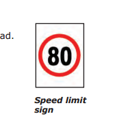 Speed Signs.