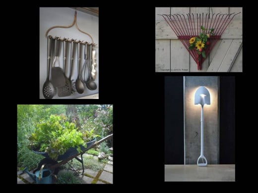 Using unusable garden tools