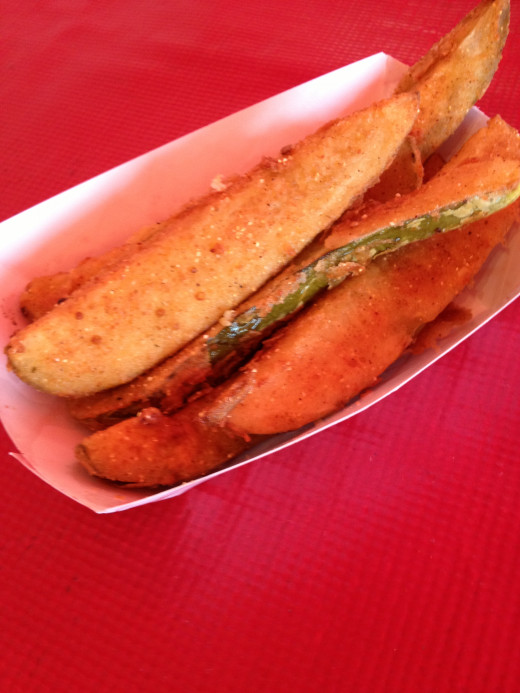 Fried pickles are popular at most fairs, and South Florida doesn't disappoint anyone on this tasty food choice! 
