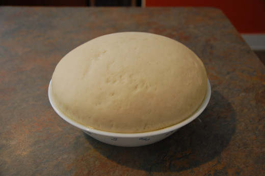 beautifully raised dough, basically doubled in size