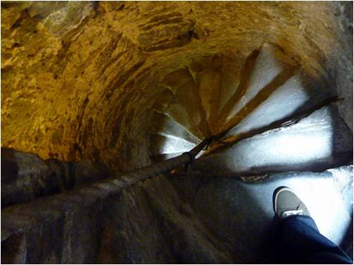 Stairs back down the Blarney Castle