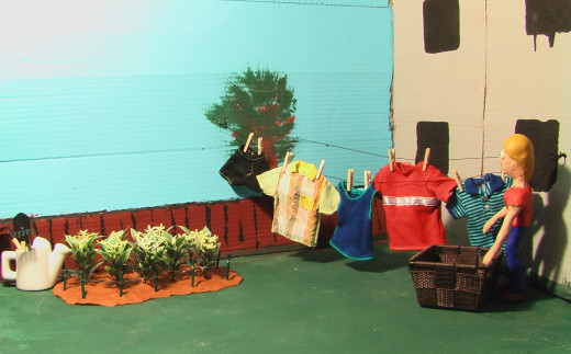 Stop-motion Set with props