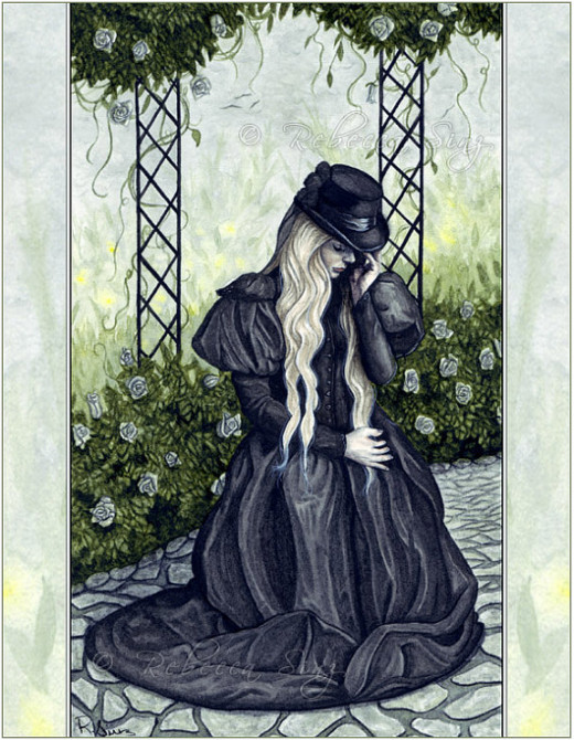 The mourning garden.
