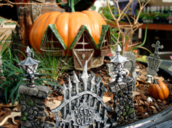 Spooky fairy garden.