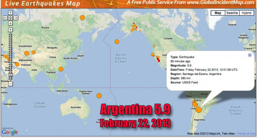 South America is experiencing volcanic and earthquake activity daily.