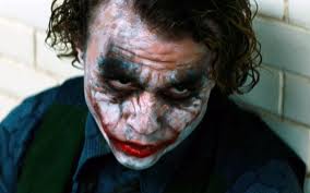 Heath Ledger as the Joker in Christopher Nolan's The Dark Knight.