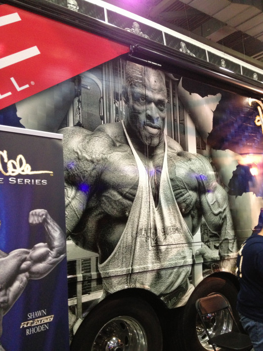 Ronnie Coleman's personal bus.