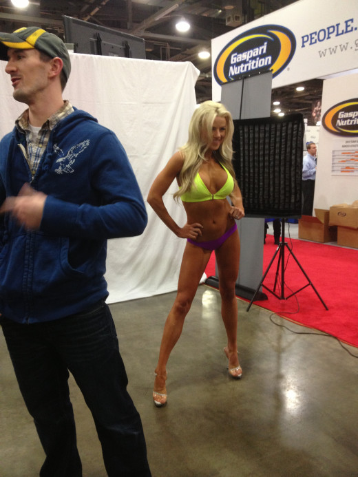 One of the IFBB competitors, Holly Barker.