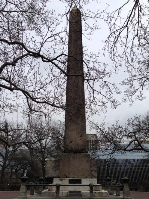Cleopatra's Needle (an obelisk)