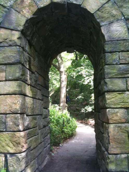 One of the trails in Central Park