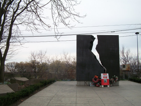 The Katyn Memorial, Roncevalles, Toronto, by Tadeusz Janowski