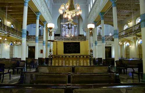 Interior of a Synagogue in India (Beth El Synagogue, Calcutta) 
