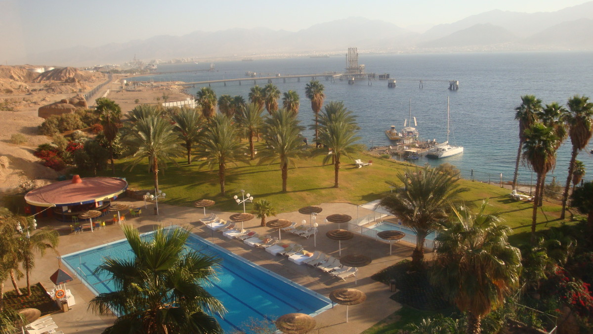 View of the Red Sea from the hotel window