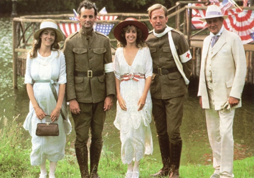Some of the main characters.  From left to right: Theresa Russell, Bill Murray, Catherine Hicks, James Keach, and Denholm Elliot
