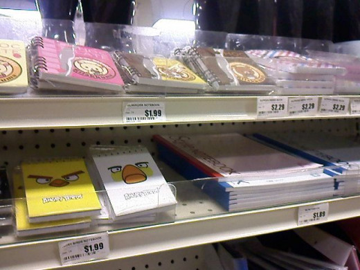 Note pads.