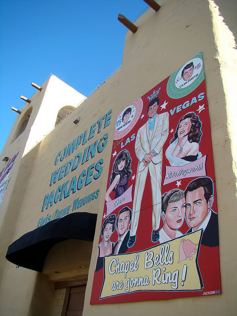 Perhaps you've heard of the Elvis wedding chapel in Las Vegas? It's become a popular venue for an off-the-wall wedding.